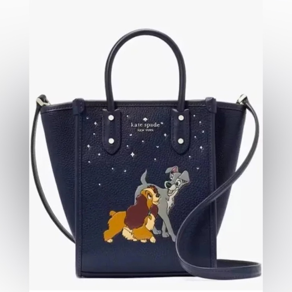 NWT Kate Spade X Disney Lady And The Tramp Ella Mini Tote Crossbody Bag